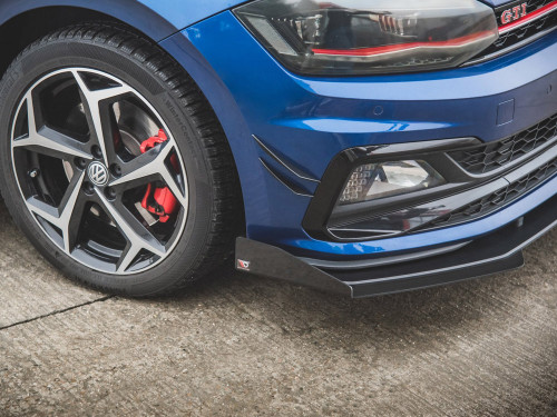 Maxton Street PRO Front Splitter + Flaps VW Polo GTI Mk6 Maxton Street PRO Front Splitter + Flaps VW Polo GTI Mk6