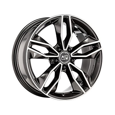 MSW MSW 71 GLOSS DARK GREY FULL POLISHED - 18x8 - 5x112 - CB: 73 - ET42