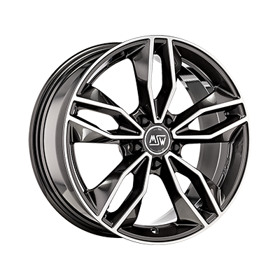 MSW MSW 71 GLOSS DARK GREY FULL POLISHED - 17x7.5 - 5x112 - CB: 73 - ET35