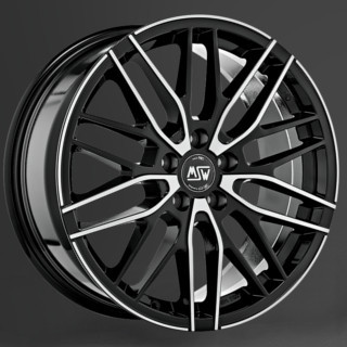 MSW MSW 72 GLOSS BLACK FULL POLISHED - 17x7 - 5x112 - CB: 73 - ET35