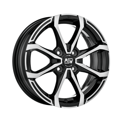 MSW MSW X4 GLOSS BLACK FULL POLISHED - 14x5.5 - 4x100 - CB: 63.4 - ET35
