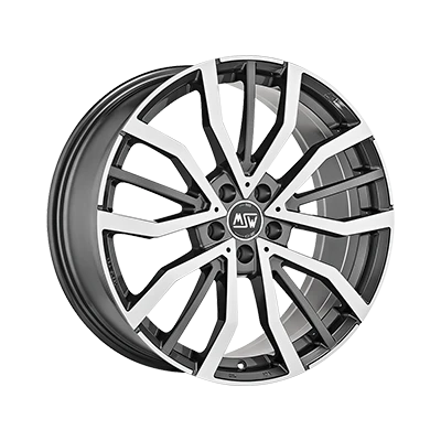 MSW MSW 49 GLOSS GUN METAL FULL POLISHED - 19x8 - 5x108 - CB: 73 - ET45