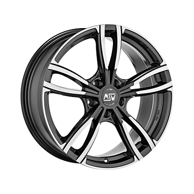 MSW MSW 73 GLOSS DARK GREY FULL POLISHED - 17x7.5 - 5x112 - CB: 73 - ET48