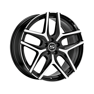 MSW MSW 40 GLOSS BLACK FULL POLISHED - 18x8 - 5x108 - CB: 73 - ET42