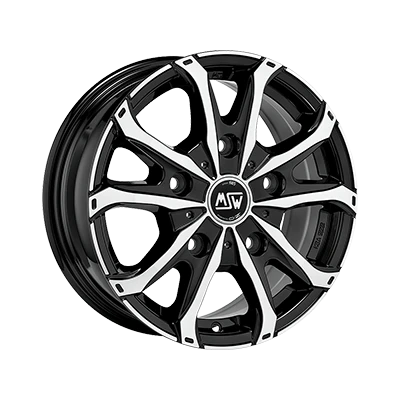 MSW MSW 48 VAN GLOSS BLACK FULL POLISHED - 17x7 - 5x108 - CB: 65.1 - ET46