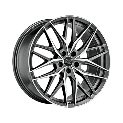 MSW MSW 50 MATT GUN METAL FULL POLISHED (MGMFP) - 20x8.5 - 5x108 - CB: 73 - ET45