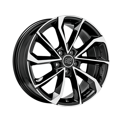 MSW MSW 42 GLOSS BLACK FULL POLISHED - 18x8 - 5x112 - CB: 66.6 - ET28