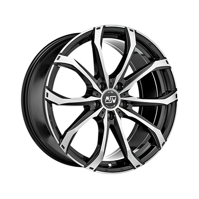 MSW MSW 48 GLOSS BLACK FULL POLISHED - 17x7.5 - 5x114.3 - CB: 73 - ET45