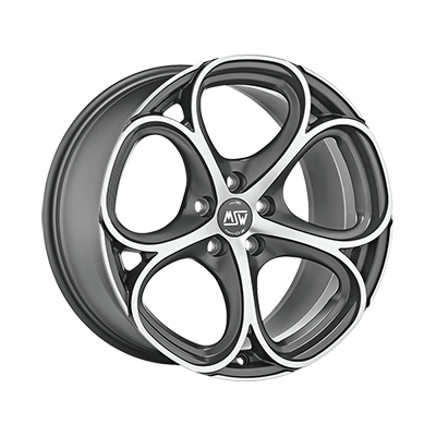 MSW MSW 82 MATT GUN METAL FULL POLISHED (MGMFP) - 18x8 - 5x110 - CB: 65.1 - ET30