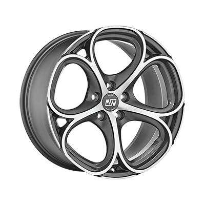 MSW MSW 82 MATT GUN METAL FULL POLISHED (MGMFP) - 18x8 - 5x112 - CB: 73 - ET35