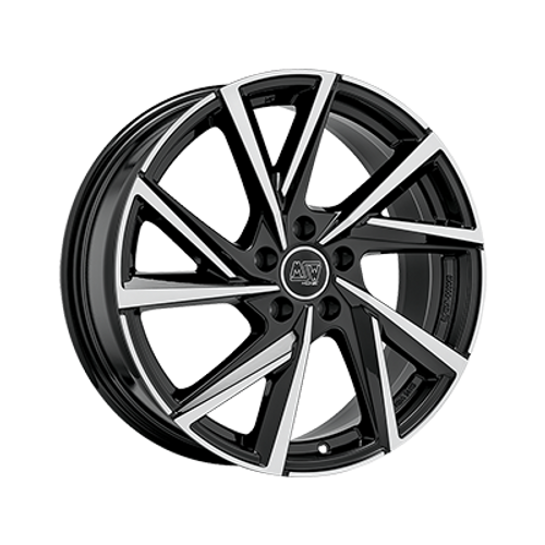 MSW MSW 80-5 GLOSS BLACK FULL POLISHED - 19x8 - 5x112 - CB: 66.6 - ET38