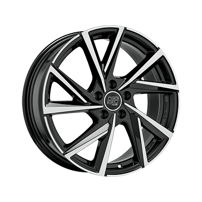MSW MSW 80-5 GLOSS BLACK FULL POLISHED - 16x6.5 - 5x108 - CB: 63.4 - ET45