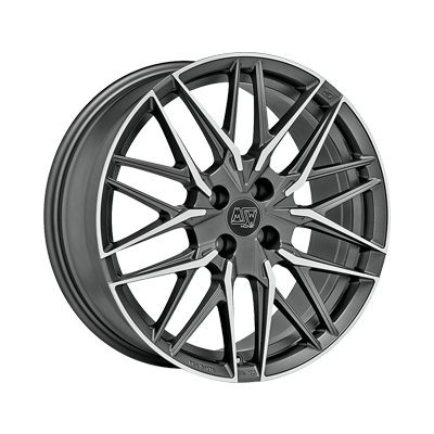 MSW MSW 50-4 MATT GUN METAL FULL POLISHED (MGMFP) - 17x7 - 4x108 - CB: 65.1 - ET20