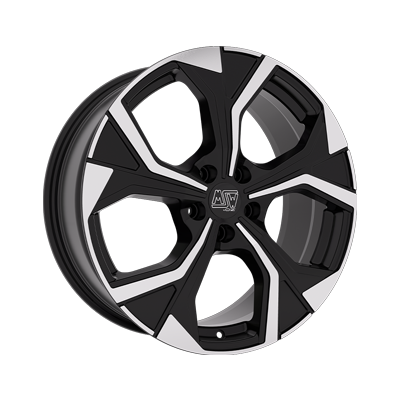 MSW MSW 43 GLOSS BLACK FULL POLISHED - 19x8 - 5x114.3 - CB: 73 - ET40