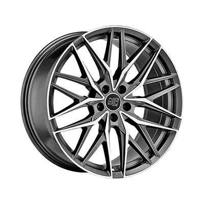 MSW MSW 50 MATT GUN METAL FULL POLISHED (MGMFP) - 22x11.5 - 5x130 - CB: 71.5 - ET22