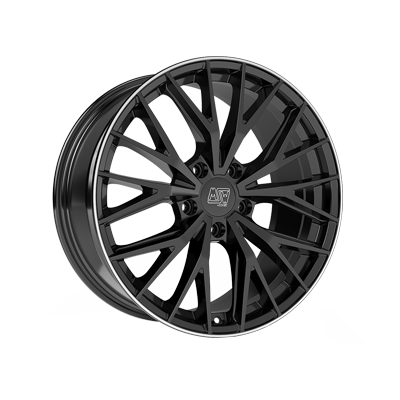 MSW MSW 44 GLOSS BLACK+DIAMOND LIP - 20x10.5 - 5x130 - CB: 71.5 - ET64