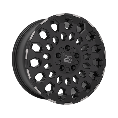 MSW MSW 99 VAN MATT BLACK LIP POLISHED - 16x6.5 - 5x118 - CB: 71.1 - ET55