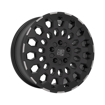 MSW MSW 99 VAN MATT BLACK LIP POLISHED - 16x6.5 - 5x118 - CB: 71.1 - ET55