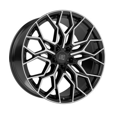 MSW MSW 51 GLOSS BLACK FULL POLISHED - 22x9.5 - 5x120 - CB: 72.6 - ET43
