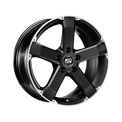 MSW MSW 45 MATT BLACK FULL POLISHED - 17x8 - 5x115 - CB: 70.2 - ET42