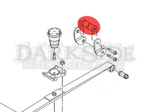Rear Leaf Spring Chassis Shackle Bush - 2 x PFR85-1510