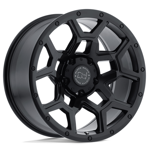 Black Rhino OVERLAND MATTE BLACK Alloy Wheel - 17X8 - 5X120 - CB: 76.1 - ET35