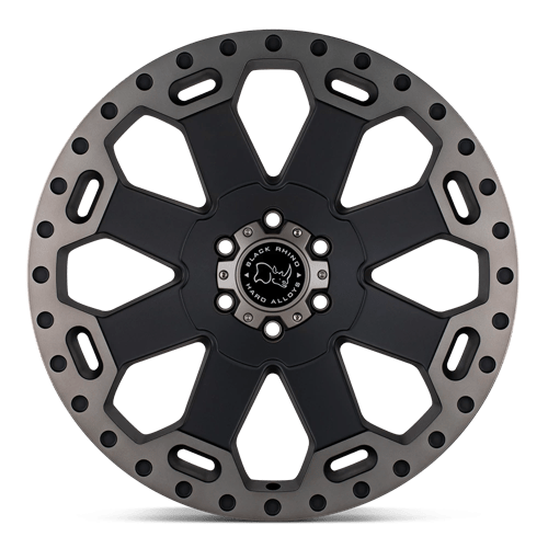 Black Rhino WARLORD MATTE BLACK W/ MACHINED DARK TINT Alloy Wheel - 17X8 - 5X127 - CB: 71.5 - ET30