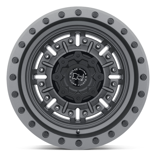 Black Rhino ABRAMS TEXTURED MATTE GUNMETAL Alloy Wheel - 17X8.5 - 6X120 - CB: 67.06 - ET0