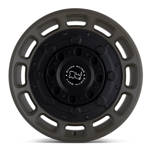 Black Rhino WARTHOG MATTE OLIVE DAB GREEN WITH BLACK CENTER Alloy Wheel - 17X8.5 - 6X139.7 - CB: 112.1 - ET0