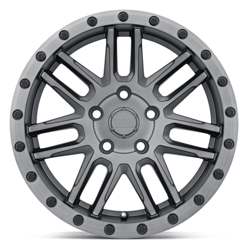 Black Rhino ARCHES MATTE BRUSHED GUNMETAL W/ BLACK BOLTS Alloy Wheel - 17X9.5 - 5X127 - CB: 71.5 - ET0