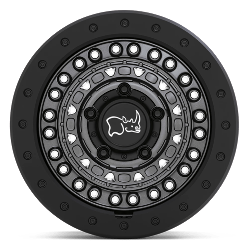 Black Rhino BARRICADE GUN BLACK WITH BLACK ROCK GUARD Alloy Wheel - 18X9 - 6X114.3 - CB: 76.1 - ET0