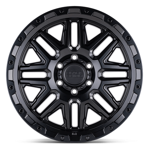 Black Rhino ALAMO MATTE BLACK W/ BLACK BOLTS Alloy Wheel - 20X9 - 6X139.7 - CB: 112.1 - ET-18 Black Rhino ALAMO MATTE BLACK W/ BLACK BOLTS Alloy Wheel - 20X9 - 6X139.7 - CB: 112.1 - ET-18