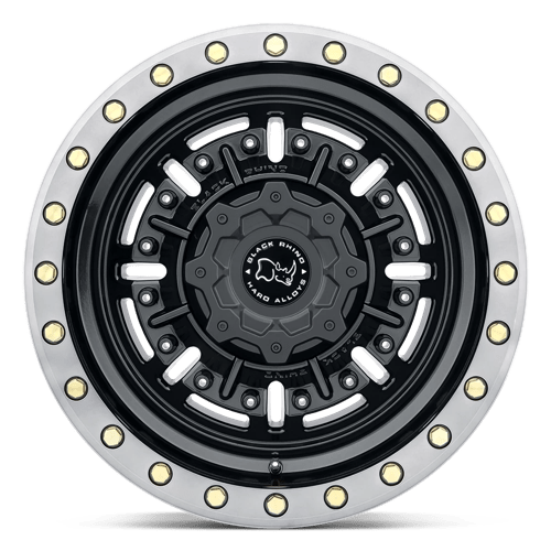 Black Rhino ABRAMS GLOSS GUN BLACK W/ MACHINED DARK TINT Alloy Wheel - 20X9.5 - 6X139.7 - CB: 112.1 - ET12