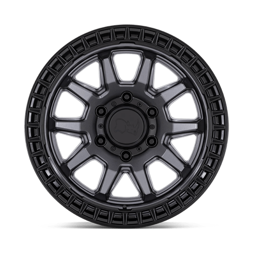 Black Rhino CALICO MATTE GUNMETAL WITH MATTE BLACK LIP Alloy Wheel - 17X8.5 - 5X114.3 - CB: 72.56 - ET34