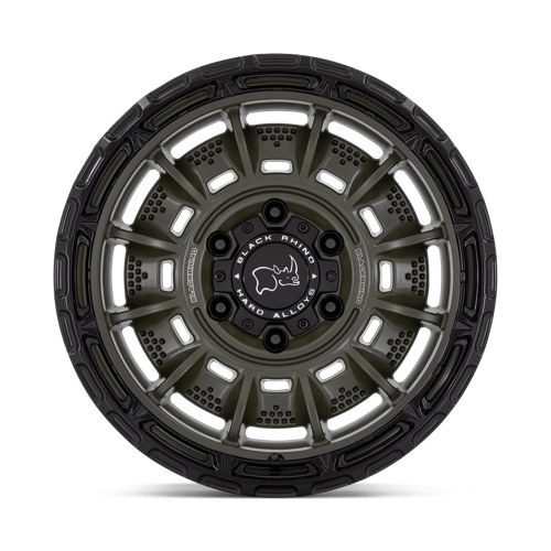 Black Rhino LEGION OLIVE DRAB GREEN WITH BLACK LIP Alloy Wheel - 17X9 - 5X127 - CB: 71.5 - ET0