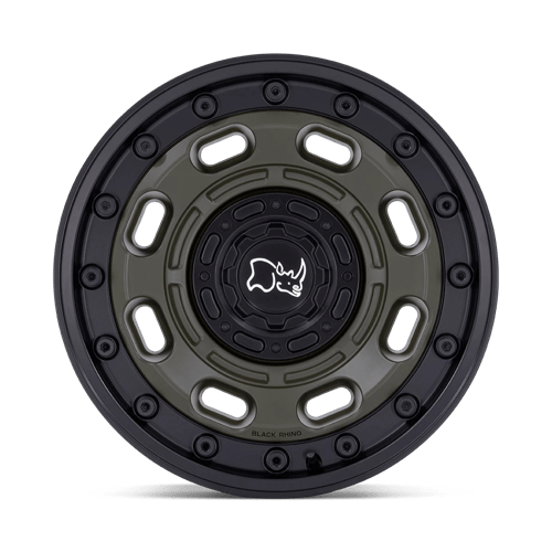 Black Rhino ATLAS OLIVE DRAB GREEN WITH BLACK LIP Alloy Wheel - 20X10 - 6X135/6X139.7 - CB: 106.1 - ET-18