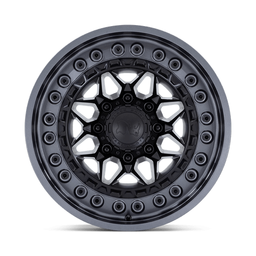 Black Rhino ALPHA MATTE BLACK WITH GUNMETAL LIP Alloy Wheel - 17X9 - 5X127 - CB: 71.5 - ET0