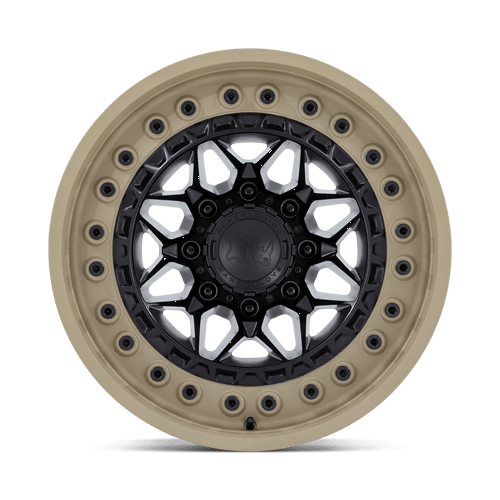 Black Rhino ALPHA MATTE BLACK WITH SAND LIP Alloy Wheel - 17X9 - 6X135 - CB: 87.1 - ET0