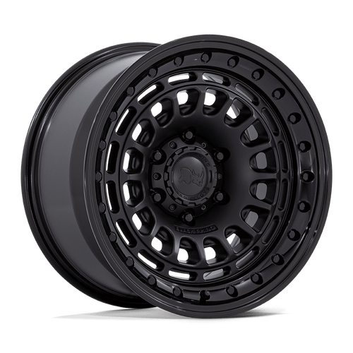 Black Rhino SAHARA MATTE BLACK W/ GLOSS BLACK LIP Alloy Wheel - 17X9 - 6X135 - CB: 87.1 - ET0