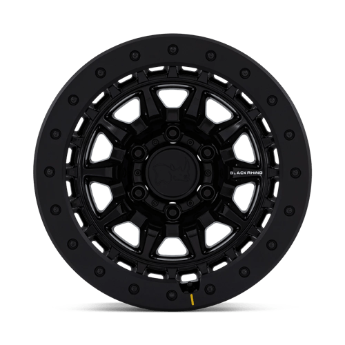 Black Rhino TUSK GLOSS BLACK W/ BLACK ROCK GUARD Alloy Wheel - 17X8.5 - 5X139.7 - CB: 78.1 - ET0