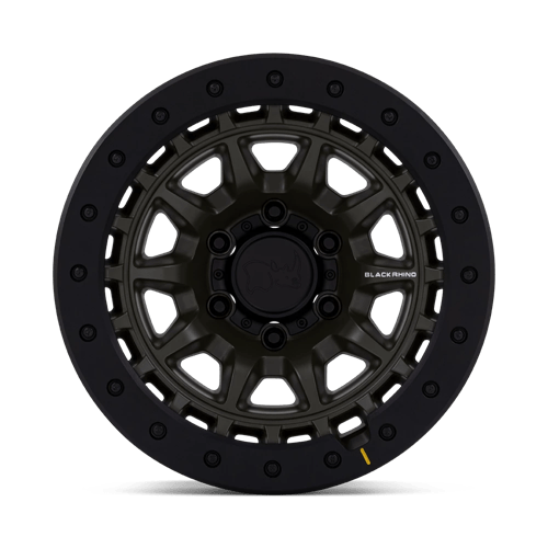 Black Rhino TUSK OLIVE DRAB GREEN W/ BLACK ROCK GUARD Alloy Wheel - 17X8.5 - 6X135 - CB: 87.1 - ET0