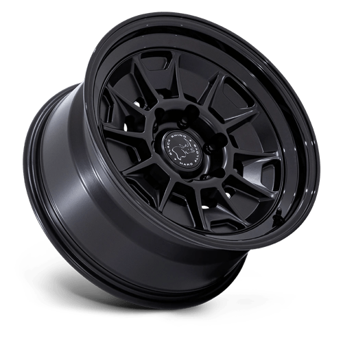 Black Rhino MONDO MATTE BLACK W/ GLOSS BLACK LIP Alloy Wheel - 18X9 - 6X139.7 - CB: 106.1 - ET12 Black Rhino MONDO MATTE BLACK W/ GLOSS BLACK LIP Alloy Wheel - 18X9 - 6X139.7 - CB: 106.1 - ET12