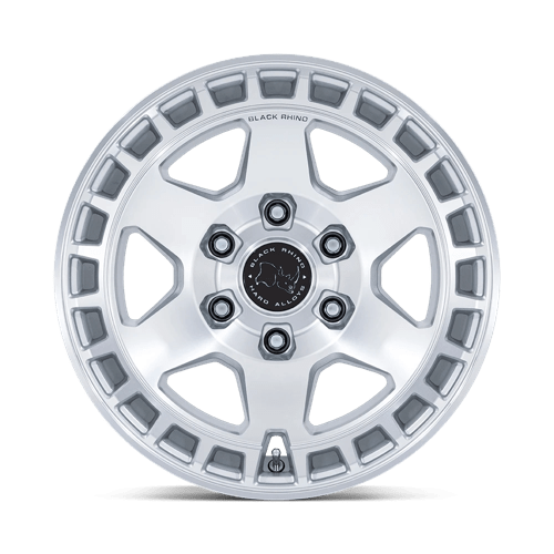 Black Rhino BAHARI GLOSS SILVER W/ MACHINED FACE Alloy Wheel - 17X8.5 - 5X127 - CB: 71.5 - ET25
