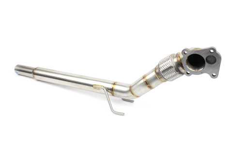 Darkside 2.5" Stainless De-Cat Downpipe VW Caddy Mk2, Golf Mk2 / Mk3 With Wastegate Turbo