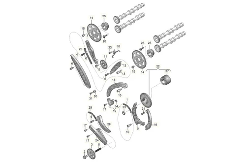 OE VAG Audi B9 Platform 3.0 TDI V6 Complete Timing Chain Kit