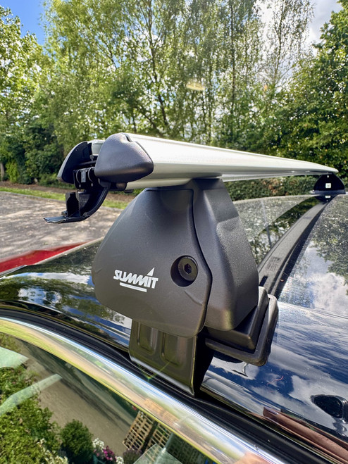 Summit Premium Roof Tent Compatible Aluminium Multi-Fit Roof Bar System - 1.3m - Std Foot - SURT-094