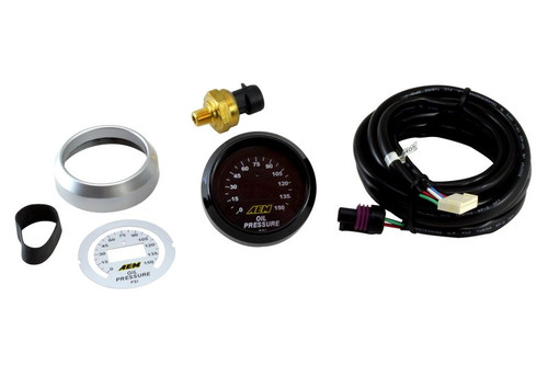 2" AEM 0-150PSI Electronic Digital Oil Pressure Gauge Kit