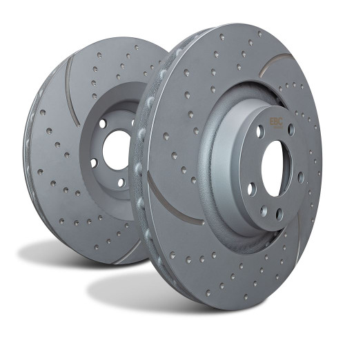 EBC GD SERIES SPORT Front 281mm Brake Disc Set for Mk4 Golf Platform - 1J0615301E