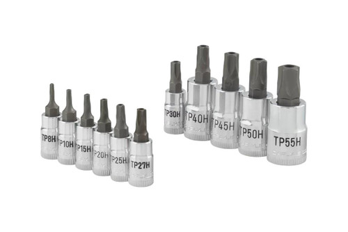 Carlyle 11pc Multi-Drive Standard Depth Torx/Star Plus Bit Chrome Socket Sets Carlyle 11pc Multi-Drive Standard Depth Torx/Star Plus Bit Chrome Socket Sets