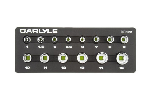 Carlyle 15pc 1/4" Drive Ratchet and Socket Set (5mm-14mm)